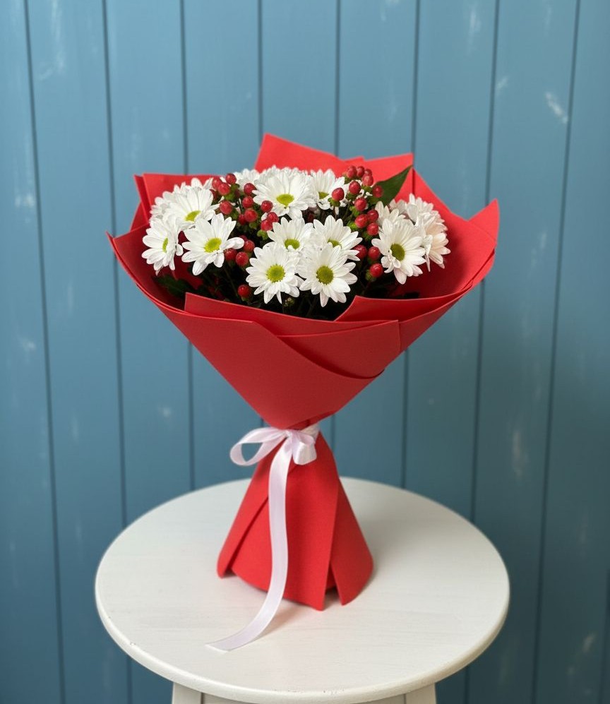 Букет цветов из: Хризантемы в Никольский