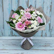 Букет цветов из:  Герберы, Альстромерии и Хризантемы в Никольский