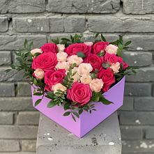Цветочная композиция из Розы в коробке в Никольский