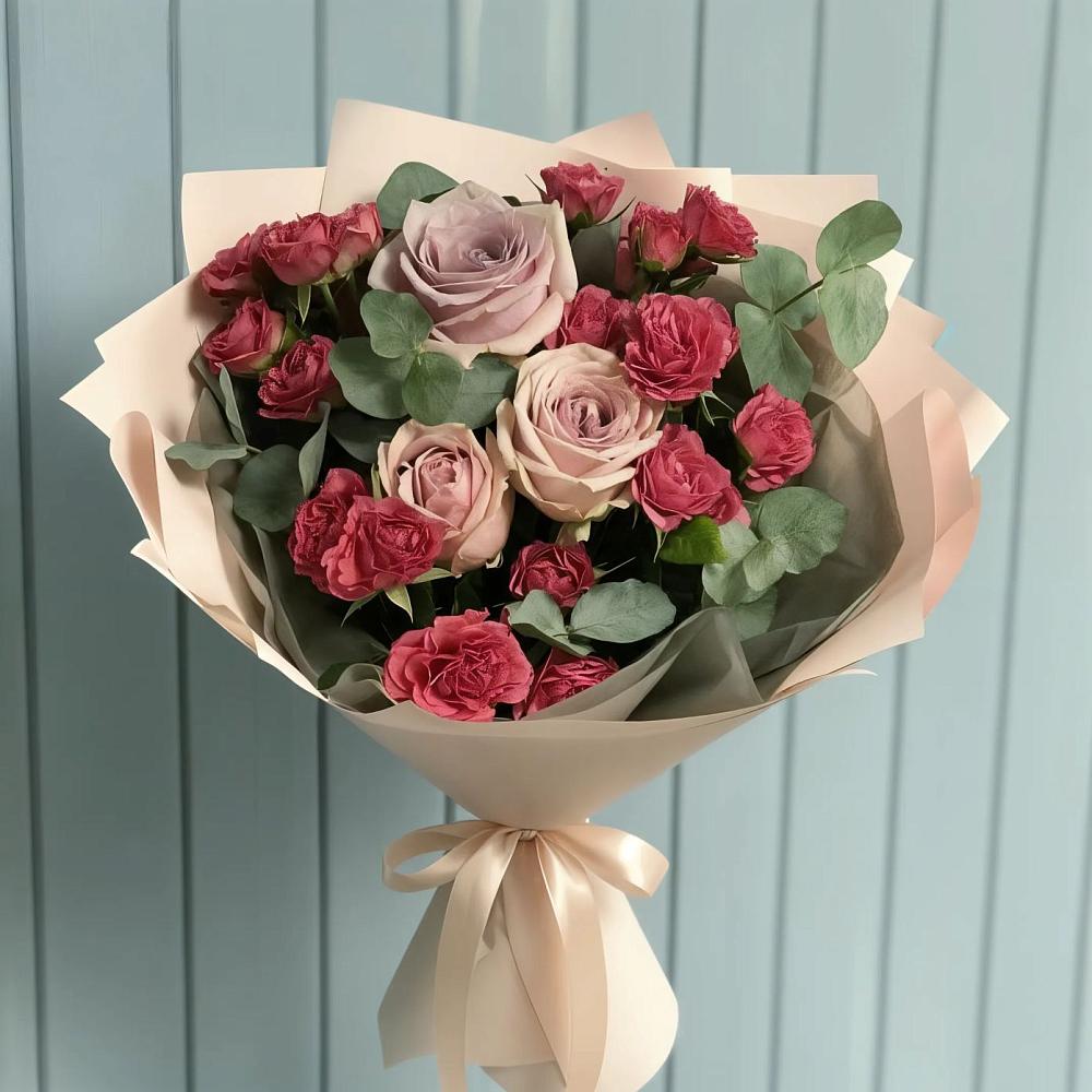 Букет цветов из: Гвоздики и Розы в Никольский