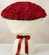 Букет 101 Красная роза Милано в Никольский