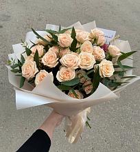 Букет Кремовые розы Латте в Никольский