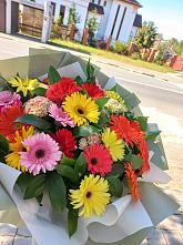 Букет цветов из:  Герберы #REPLACE_PRED# Никольский