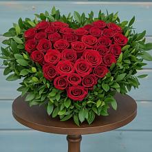 Цветочная композиция из Розы в виде сердца #REPLACE_PRED# Никольский