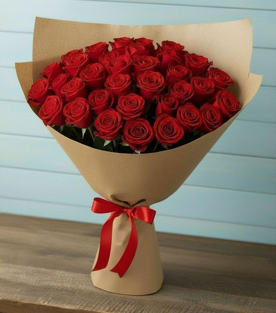 Букет Красные розы Милано в Никольский