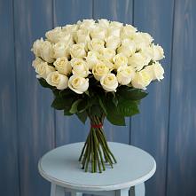 Букет 51 Белая роза Эдлесс Лав в Никольский