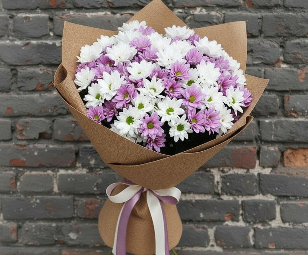 Букет цветов из: Хризантемы в Никольский
