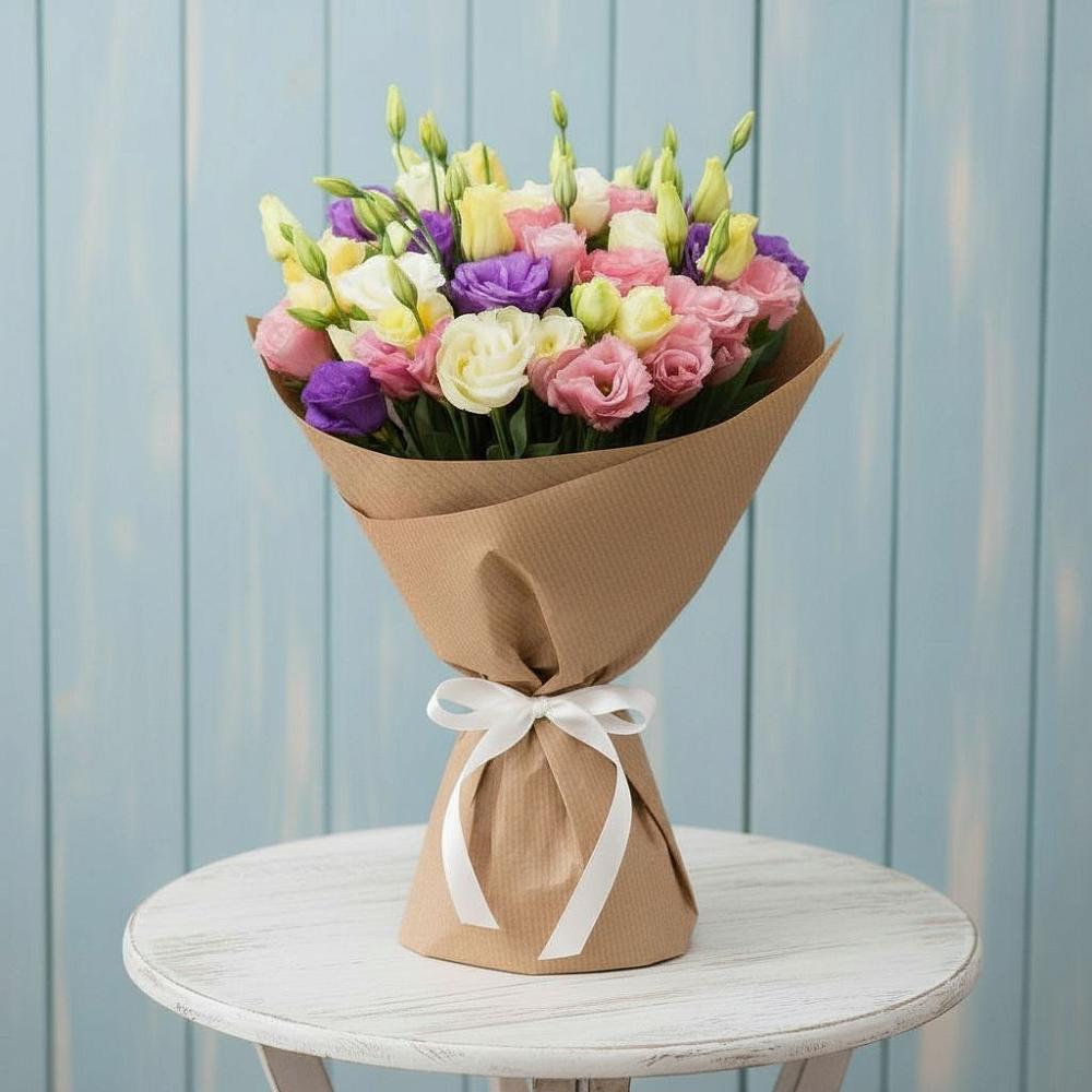 Букет цветов из: Лизиантусы в Никольский