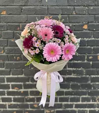 Букет цветов из:  Герберы и Хризантемы в Никольский