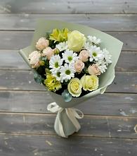 Букет цветов из:  Альстромерии, Розы и Хризантемы в Никольский