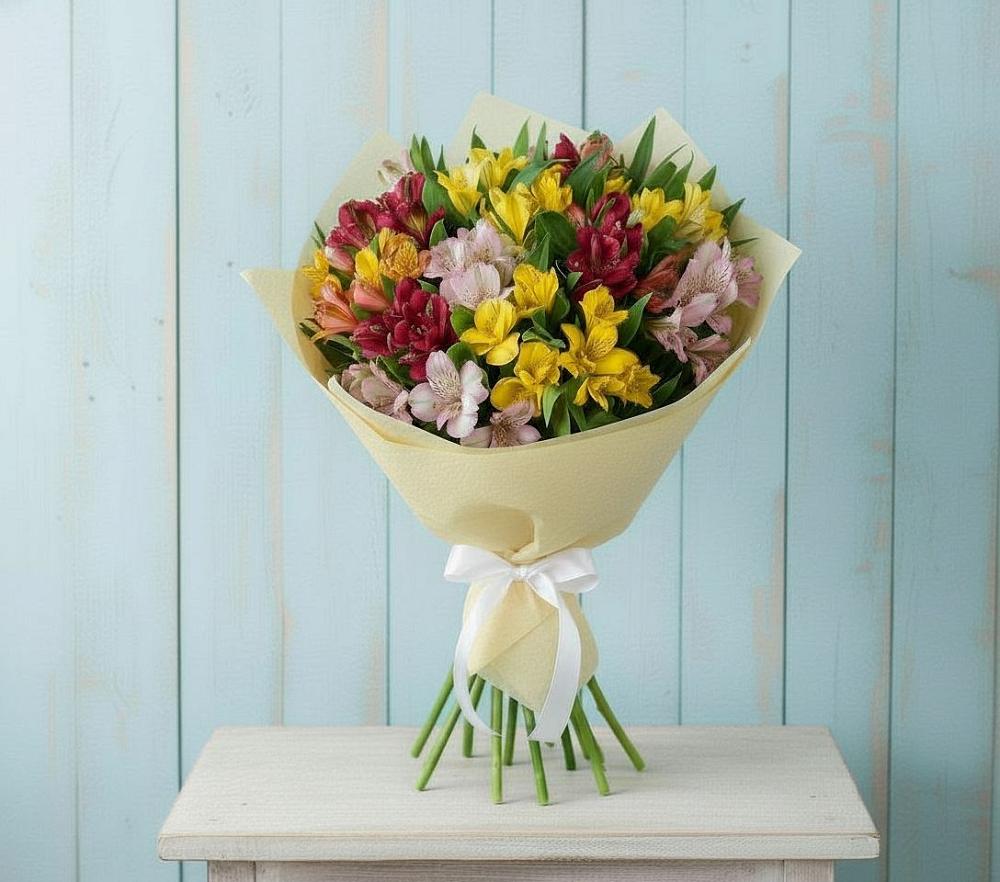 Букет цветов из: Альстромерии в Никольский
