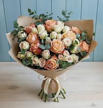 Букет цветов из:  Альстромерии и Розы #REPLACE_PRED# Никольский
