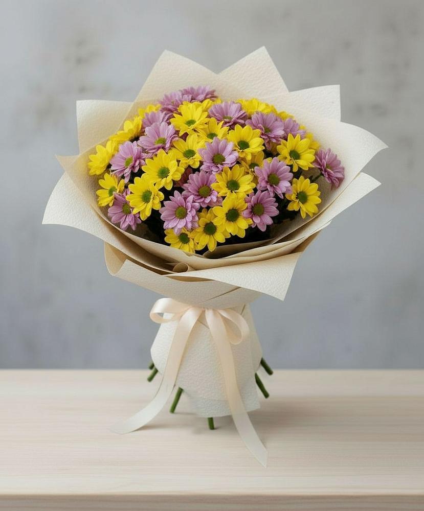 Букет цветов из: Хризантемы в Никольский